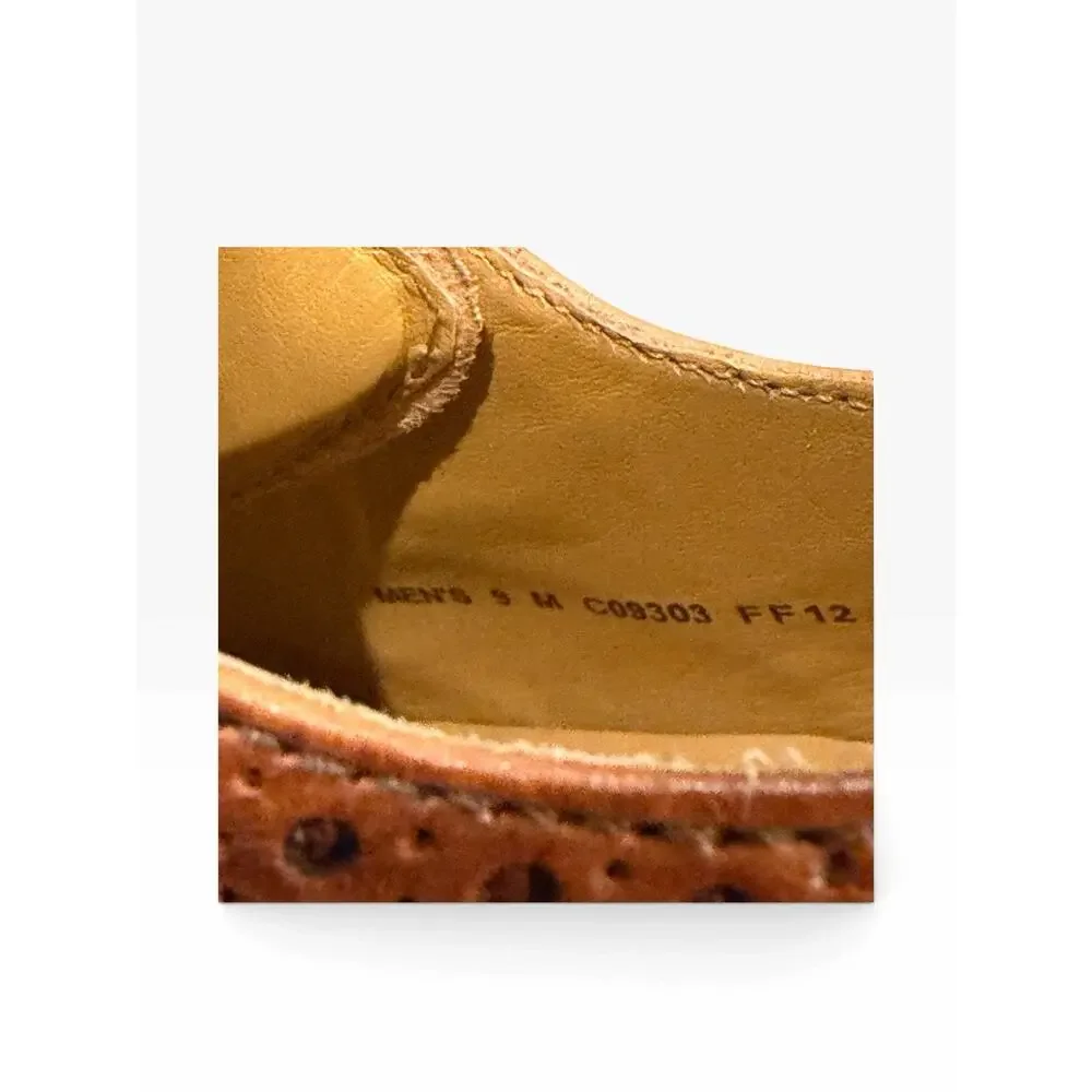Cole Haan Air Giraldo Wingtip Oxford Shoes Size 9 M British Tan Leather C09303